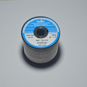 Aleaci?n de esta?o y plomo (60/40) 1mm, en carrete de 500g